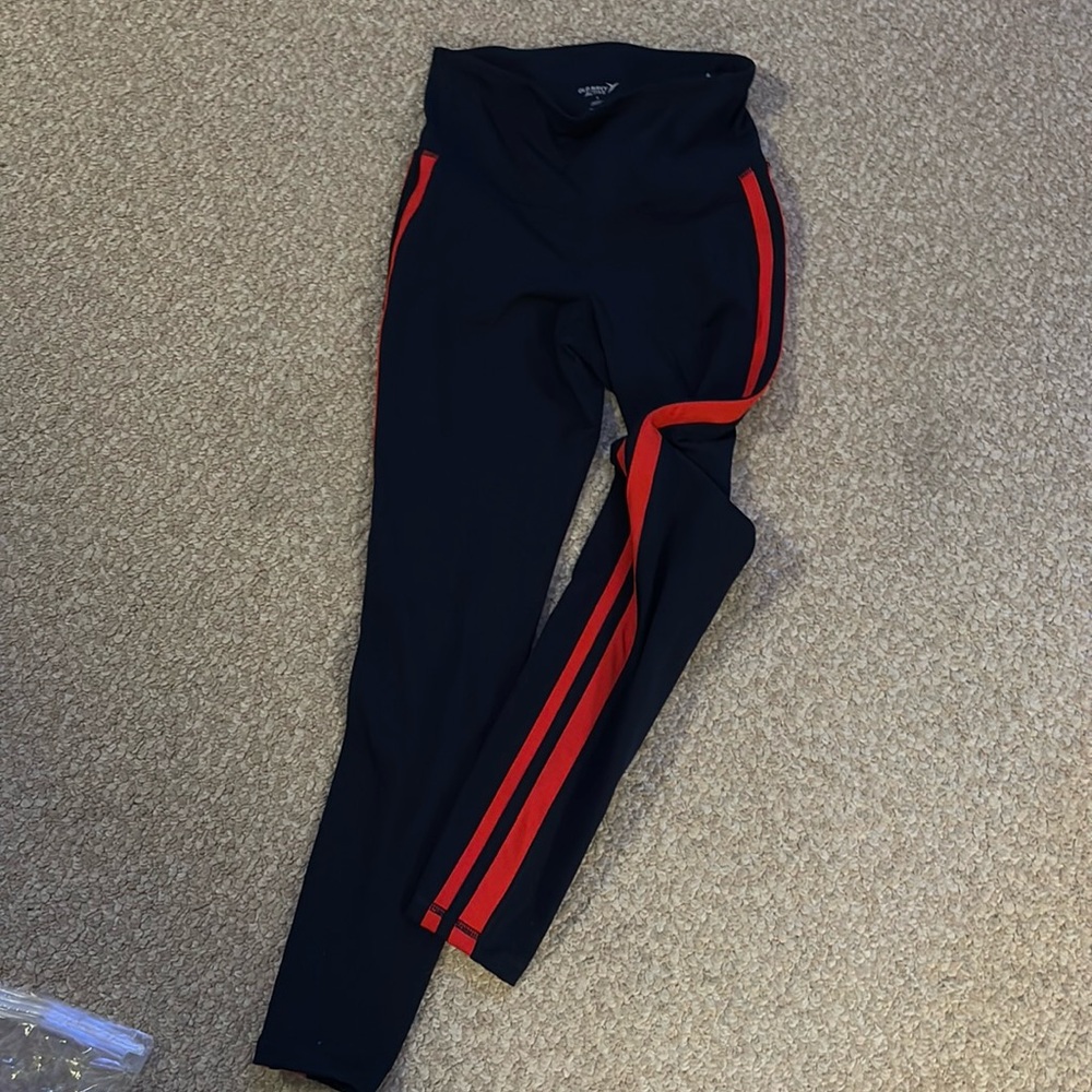 Old navy leggings- navy blue and red